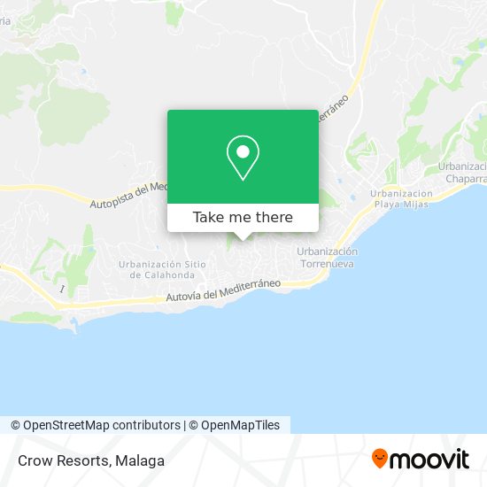 Crow Resorts map