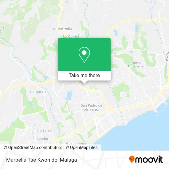 Marbella Tae Kwon do map