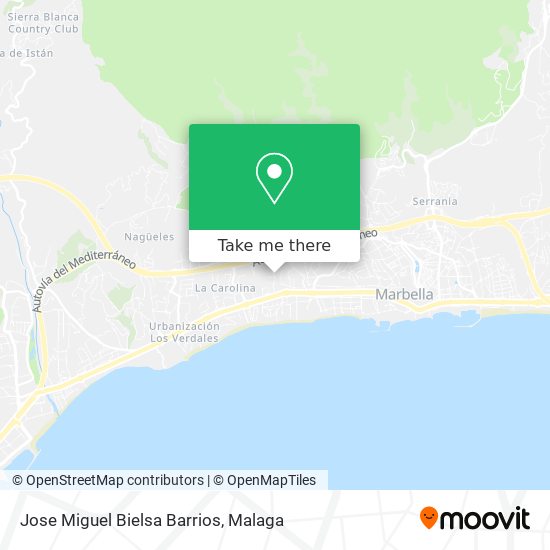 Jose Miguel Bielsa Barrios map