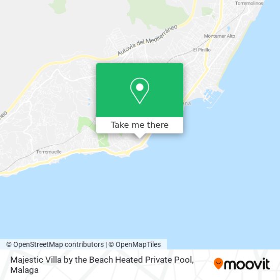 Majestic Villa by the Beach Heated Private Pool map