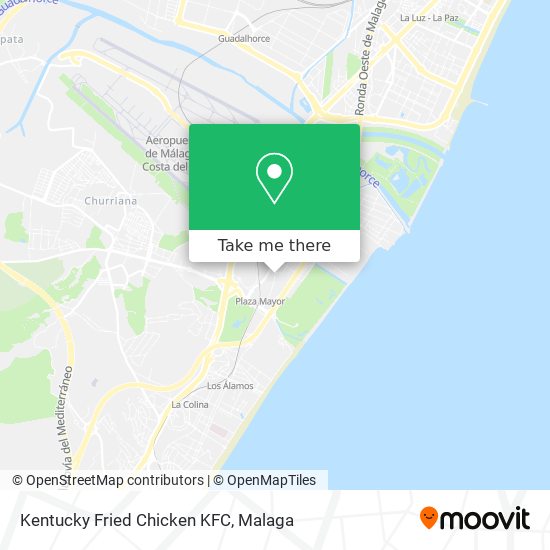 Kentucky Fried Chicken KFC map