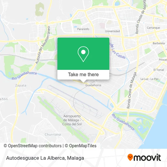 Autodesguace La Alberca map