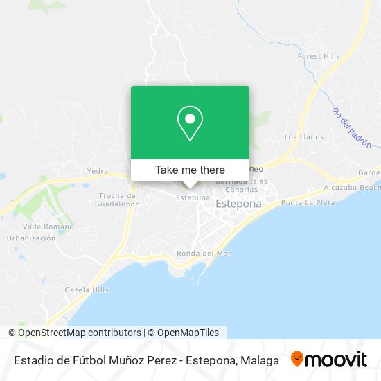 Estadio de Fútbol Muñoz Perez - Estepona map