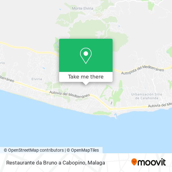 mapa Restaurante da Bruno a Cabopino