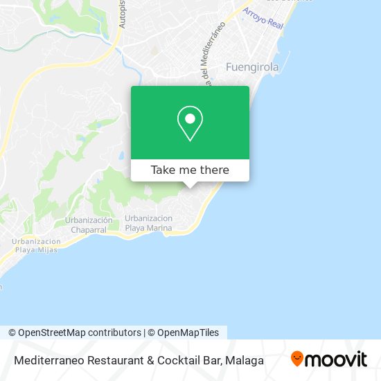 Mediterraneo Restaurant & Cocktail Bar map