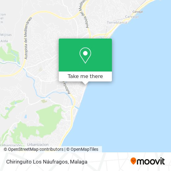Chiringuito Los Náufragos map