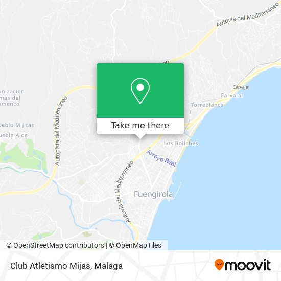 Club Atletismo Mijas map