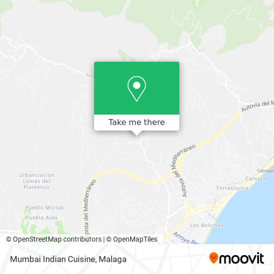 Mumbai Indian Cuisine map