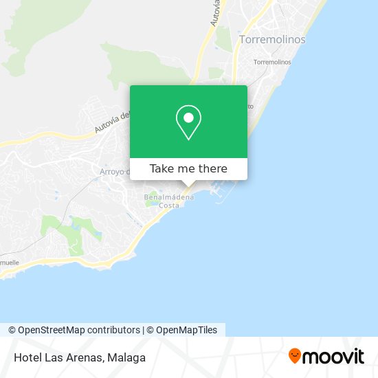 mapa Hotel Las Arenas