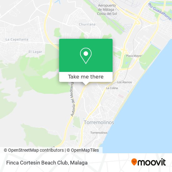 Finca Cortesin Beach Club map