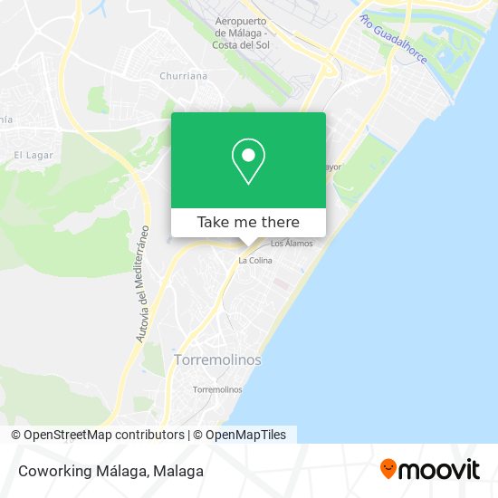 mapa Coworking Málaga