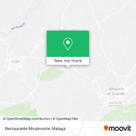 mapa Restaurante Miralmonte
