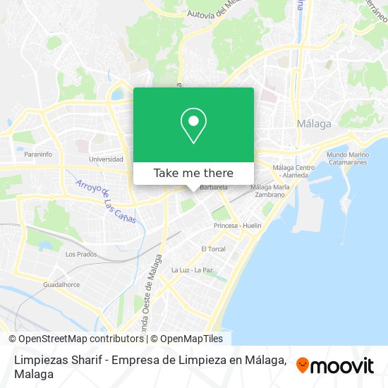 Limpiezas Sharif - Empresa de Limpieza en Málaga map