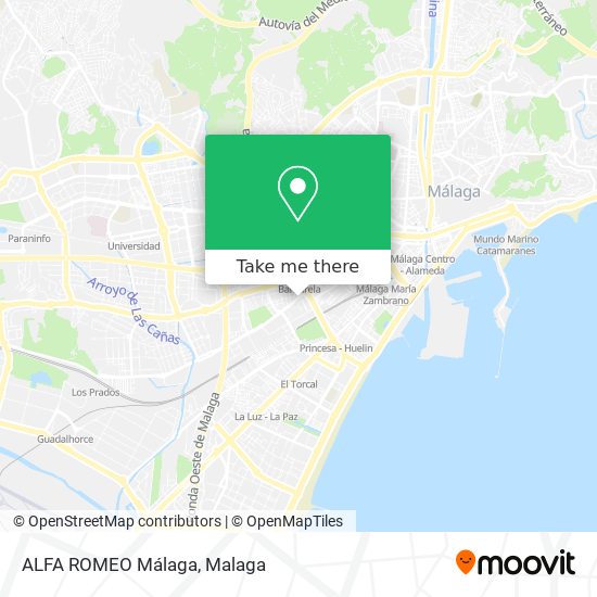 ALFA ROMEO Málaga map