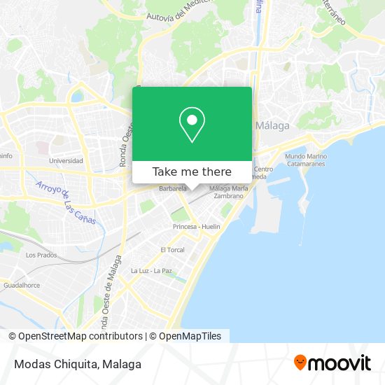 Modas Chiquita map