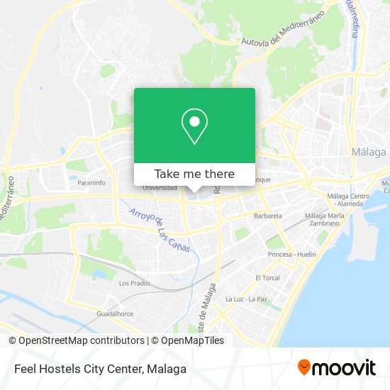 mapa Feel Hostels City Center