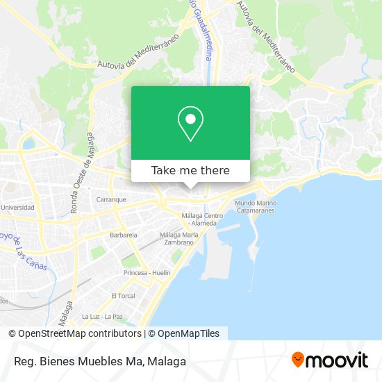 How to get to Reg. Bienes Muebles Ma Málaga by Bus or Train?