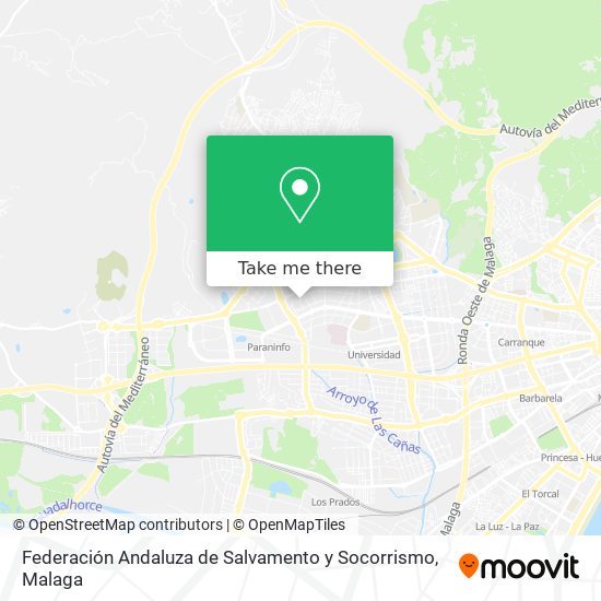 Federación Andaluza de Salvamento y Socorrismo map