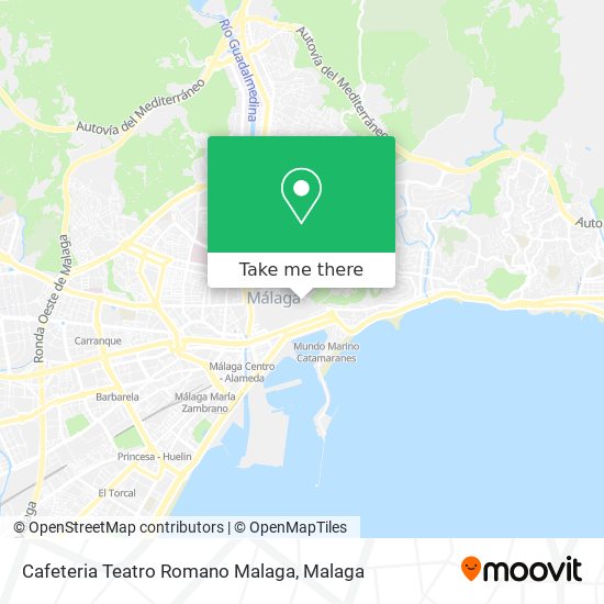 Cafeteria Teatro Romano Malaga map