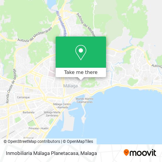 Inmobiliaria Málaga Planetacasa map