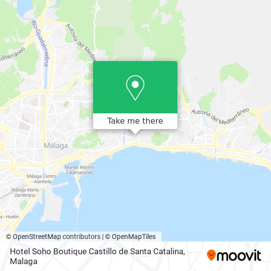 Hotel Soho Boutique Castillo de Santa Catalina map