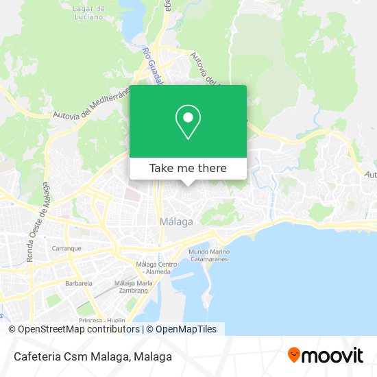 Cafeteria Csm Malaga map