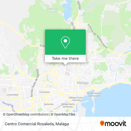 Centro Comercial Rosaleda map