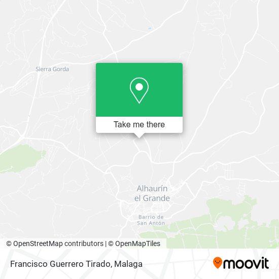 Francisco Guerrero Tirado map