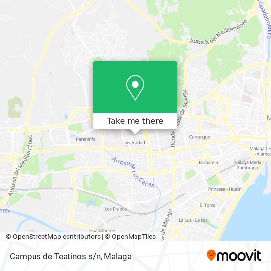 mapa Campus de Teatinos s/n
