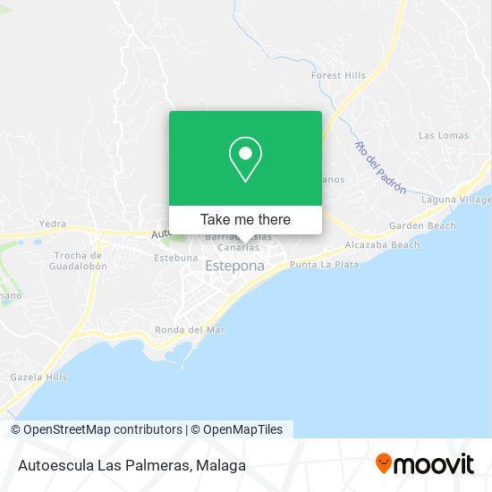 Autoescula Las Palmeras map