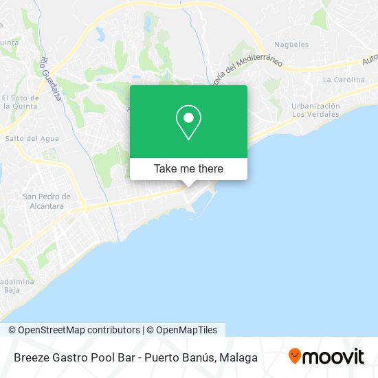 Breeze Gastro Pool Bar - Puerto Banús map