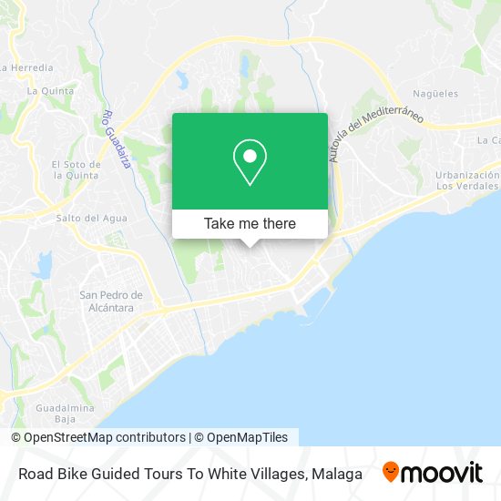 mapa Road Bike Guided Tours To White Villages