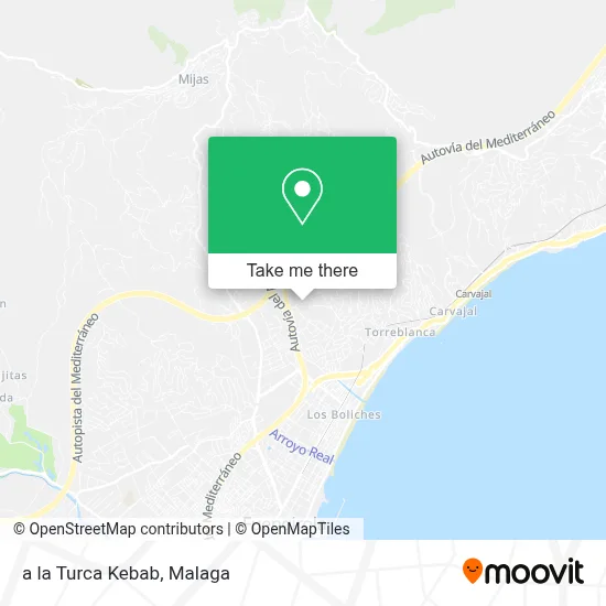 a la Turca Kebab map