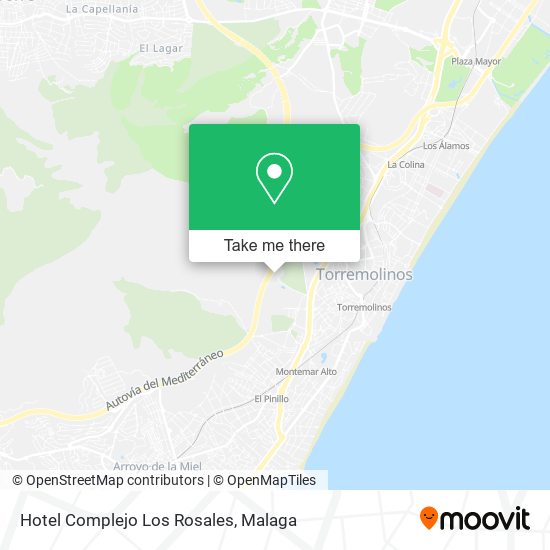 Hotel Complejo Los Rosales map