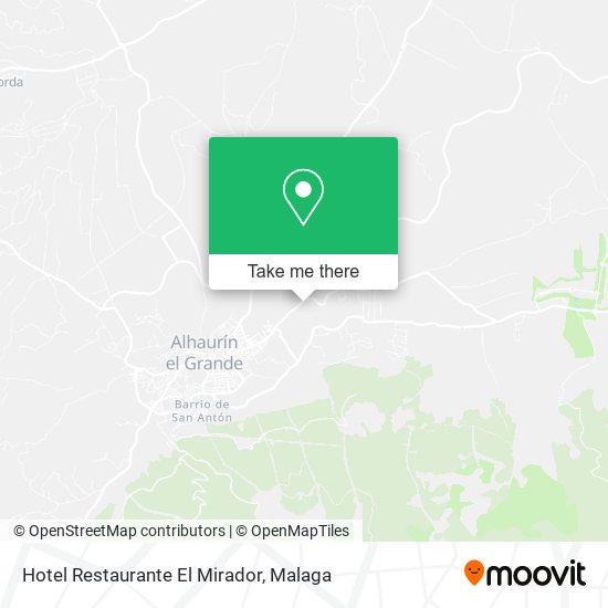 Hotel Restaurante El Mirador map