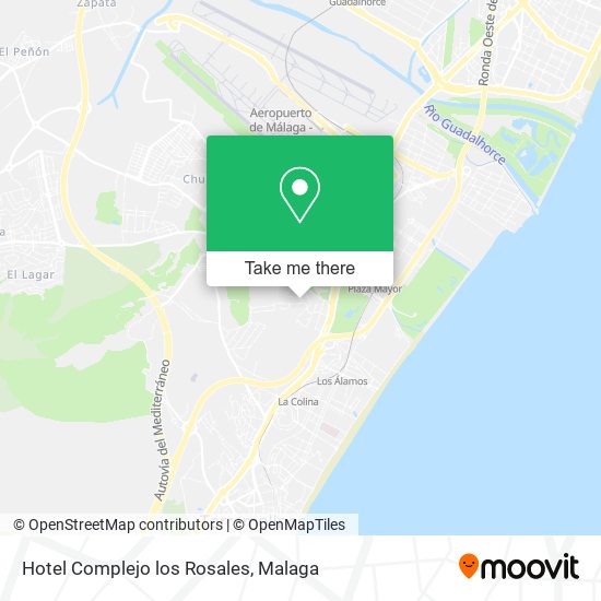 Hotel Complejo los Rosales map