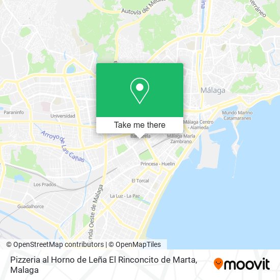 Pizzeria al Horno de Leña El Rinconcito de Marta map