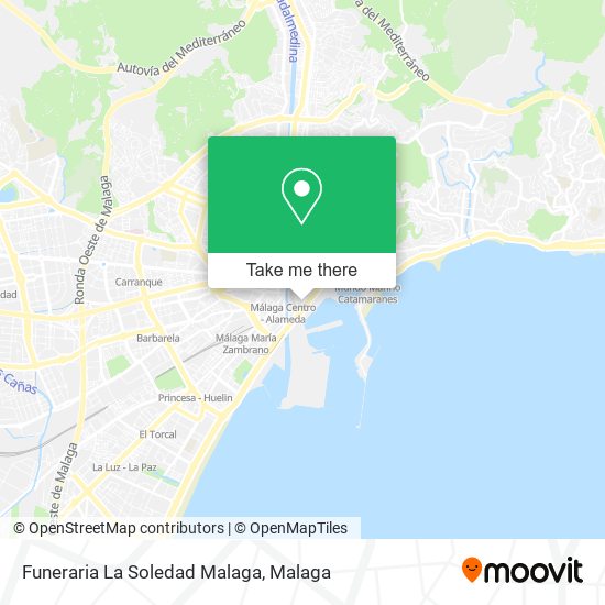 Funeraria La Soledad Malaga map