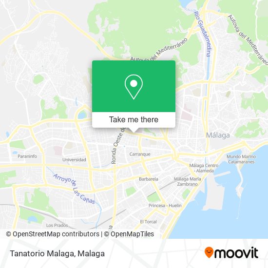 Tanatorio Malaga map