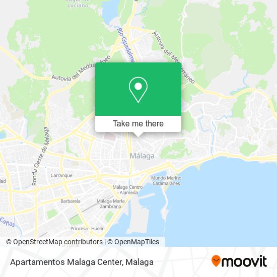 Apartamentos Malaga Center map