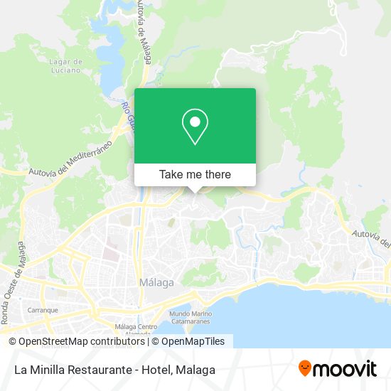 mapa La Minilla Restaurante - Hotel