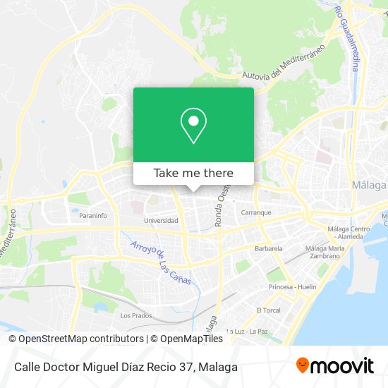 Calle Doctor Miguel Díaz Recio 37 map