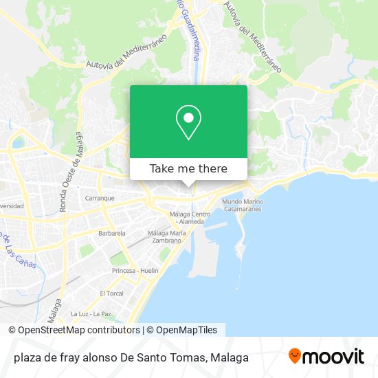 mapa plaza de fray alonso De Santo Tomas