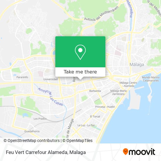 Feu Vert Carrefour Alameda map