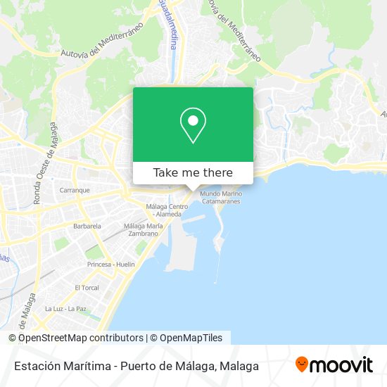 Estación Marítima - Puerto de Málaga map