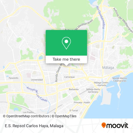 E.S. Repsol Carlos Haya map