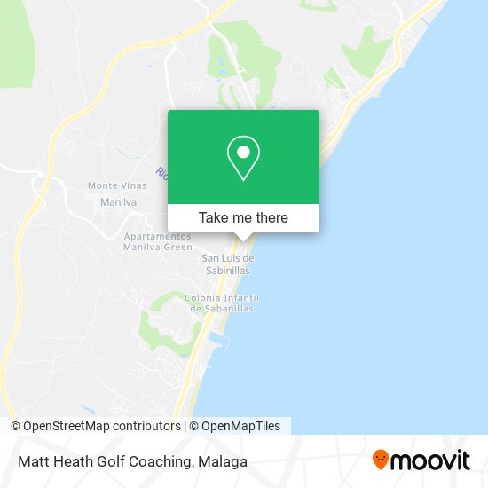 mapa Matt Heath Golf Coaching