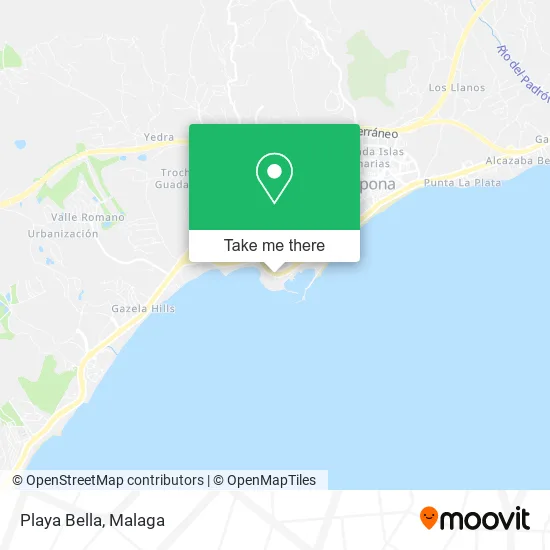 Playa Bella map