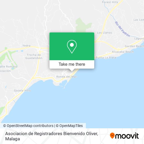 Asociacion de Registradores Bienvenido Oliver map