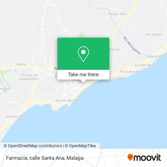 Farmacia, calle Santa Ana map